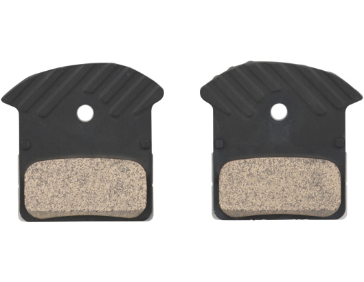 photo de Shimano plaquettes de frein J04C MF métal avec ailette de refroidissement