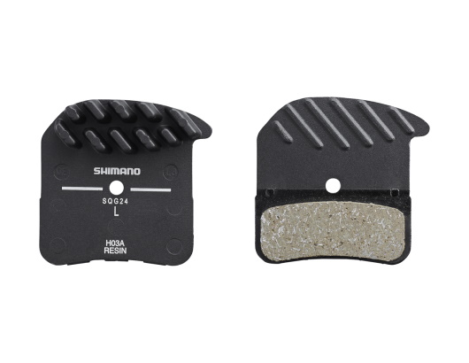 photo de Shimano Plaquettes de frein H03A RF résine avec ailette de refroidissement